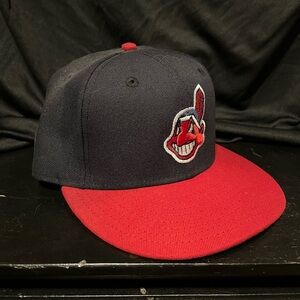 Chief Wahoo Indians New Era size 7 1/8